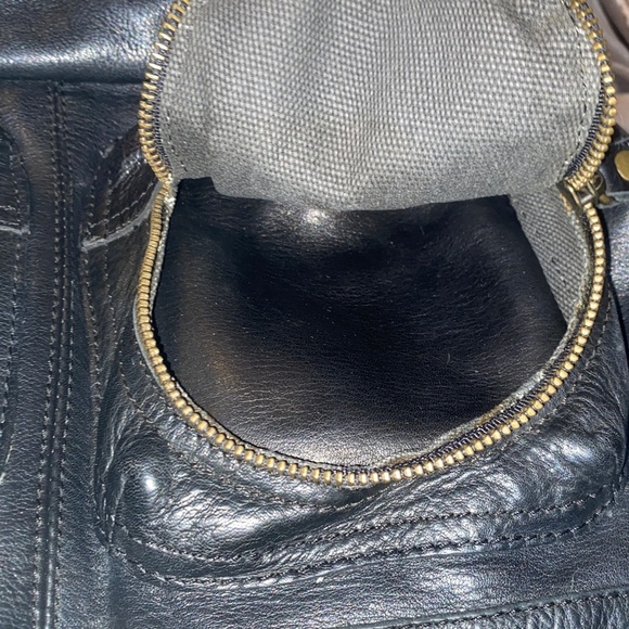 Frye Brooke Drawstring Black Leather Studded Women\'s Bag